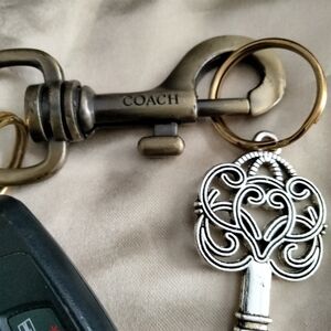 Coach key chain holder 1Sz$28 +  free scarf.